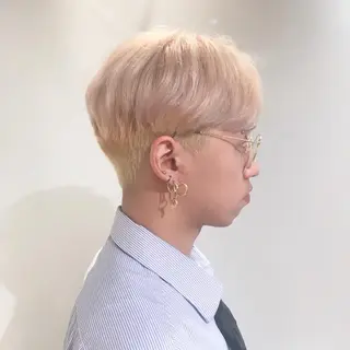 ショート カラー ヘアアレンジ メンズ As hair所属・柔らか垢抜けｶﾗｰと ｶｯﾄ🫧ASUKAのヘアスタイル