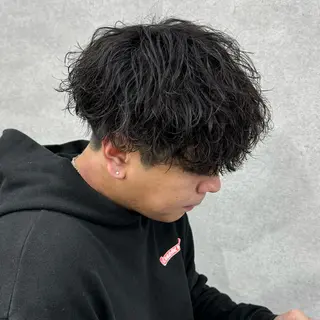 ショート パーマ メンズ 🔥札幌No.1🥇 パーマ特化美容師🔥のヘアスタイル