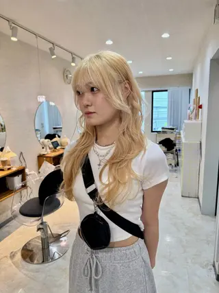 ロング カラー コイデ リュウセイのヘアスタイル