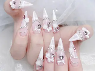 ネイル MoMoA Nail ネイル長さ出し専門店のネイルデザイン