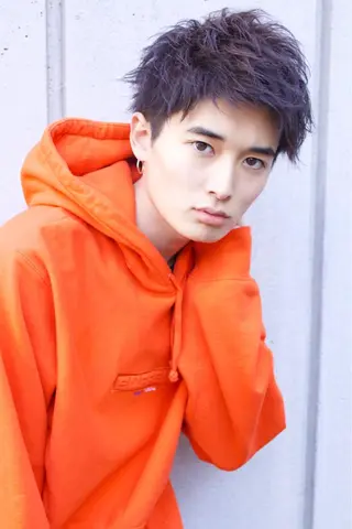 ショート メンズ BABY 艶髪暗髪ヘア💖達人のヘアスタイル