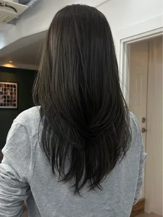 ロング カラー レイヤーボブ/ 艶カラー/サナ🌼のヘアスタイル