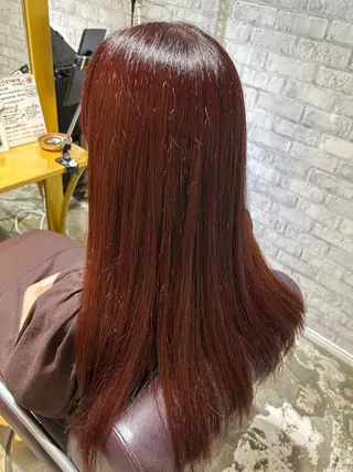 ロング 縮毛矯正／レイヤー／ 🌼mizukiのヘアスタイル