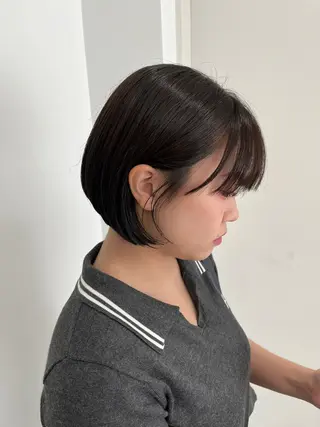 ショート モテヘア/グレージュ /ボブ/前原汐🎐のヘアスタイル