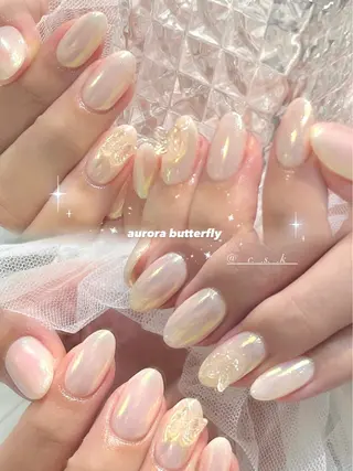 ネイル 🎀チーク/ちゅるん 🫧chisa🎀のネイルデザイン