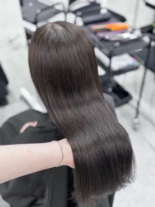 ロング カラー 韓国風暗髪ヘア🤍 🫧MIREIのヘアスタイル