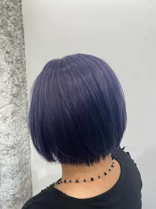 ミディアム ハイトーンエフェクト ブリーチいち丸のヘアスタイル