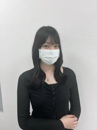 ロング 韓国風暗髪ヘア🤍 🫧MIREIのヘアスタイル