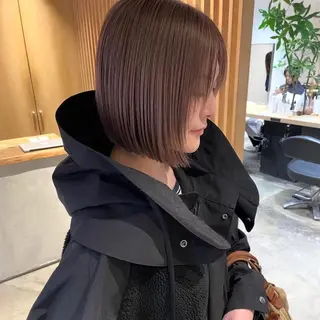 ショート カラー 🤎ケアブリーチ/ カット/酸スト🤎のヘアスタイル