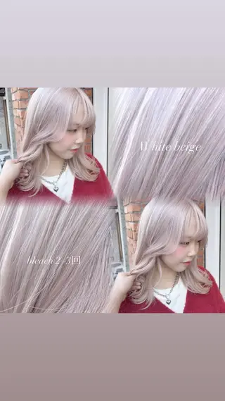 セミロング 🦋森田さち /ハイトーン🦋のヘアスタイル