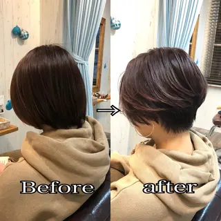 ショート カラー [店長]加地 峻のヘアスタイル