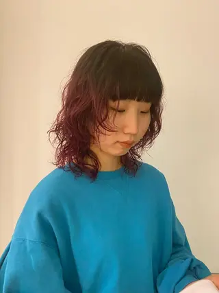 ミディアム saya/似合わせ /透明感カラーのヘアスタイル