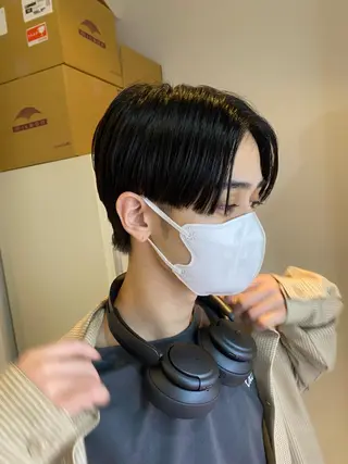 ショート パーマ/ダブルカラー ブリーチ⭐️海斗のヘアスタイル