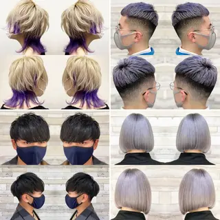 ショート カラー メンズ "PEPPU "所属・🌈推し色派手髪 ハイトーンShinのヘアスタイル