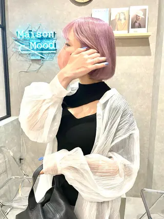 ショート カラー mood tatemachiのヘアスタイル