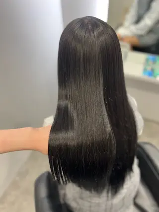 ロング カラー 髪質改善/艶カラー/ ブリーチ/桃谷翼のヘアスタイル