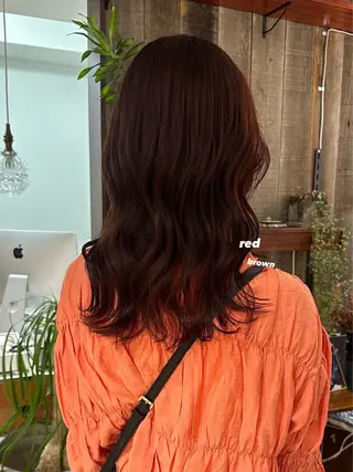 ミディアム カラー 暖色カラー/レイヤー 🌙 オノユリカのヘアスタイル