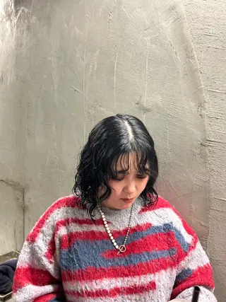 ミディアム カラー パーマ カットモデル募集中 /gima🌱のヘアスタイル