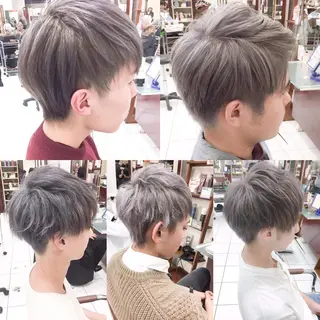 ショート カラー メンズ モテ髪透明感❤️ デイズヘアカラーのヘアスタイル