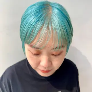 ショート カラー ハイトーンカラー/ さらさのヘアスタイル