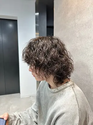 ミディアム パーマ メンズ 🔥メンズ 特化🔥菊水皐暉🔥のヘアスタイル