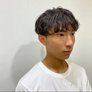 ショート パーマ メンズ JINKIメンズ特化 メンズカットパーマのヘアスタイル