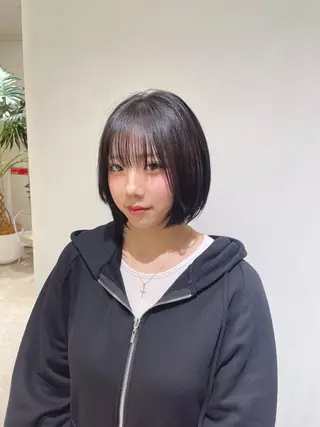 ミディアム カラー 渋谷/レイヤーボブ・ 透明感カラーしょうごのヘアスタイル