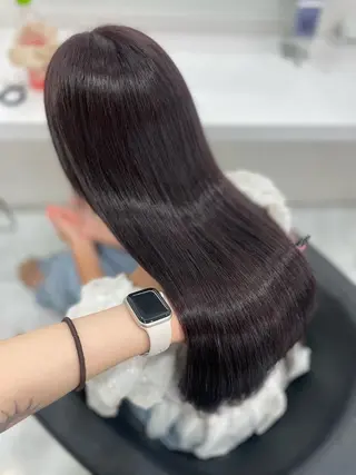 ロング カラー ハイトーン🤍ブロン ド🤍MISAKIのヘアスタイル