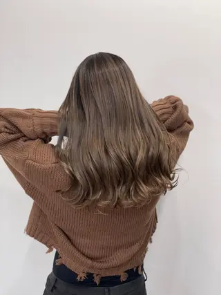 セミロング カラー パーマ ヘアアレンジ メンズ キッズ ネイル マツエク・マツパ アイブロウ 髪質改善🇰🇷 レイヤーカット/梅田のヘアスタイル
