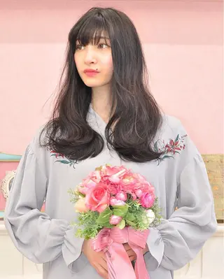 ロング カラー ヘアアレンジ 遠藤 拓馬のヘアスタイル