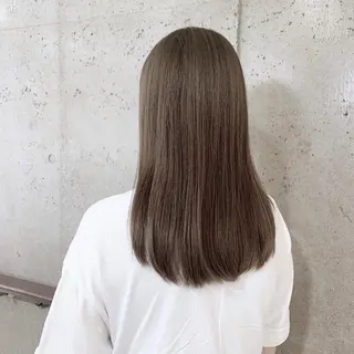セミロング カラー 二宮 早智子のヘアスタイル