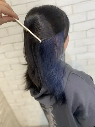 セミロング カラー ヨシダ フミノリのヘアスタイル