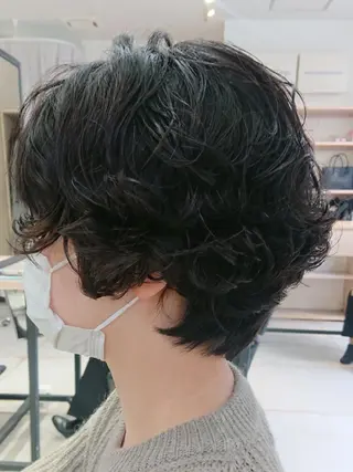ショート パーマ AKAMEE 表参道所属・✨360°褒められ ヘア✨️井上雄輝のヘアスタイル