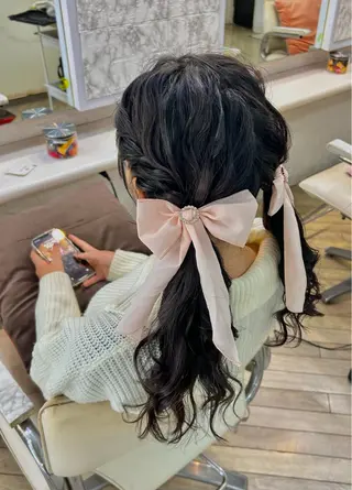 ロング ヘアアレンジ konomi⛓🩶 カラー/ヘアアレンジのヘアスタイル