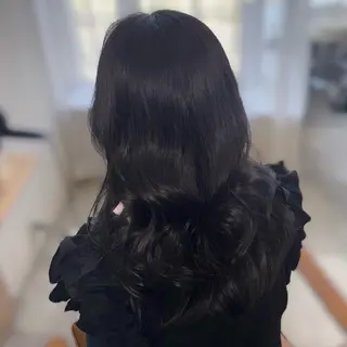 セミロング チョコカラー🤎 韓国風/MIHOのヘアスタイル