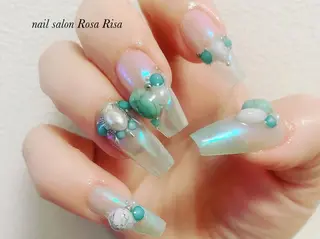 ロング ネイル ネイルスタジオ シェイクユアハンズのネイルデザイン