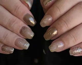 ネイル Ray. ちゅるん系ニュアンスのネイルデザイン