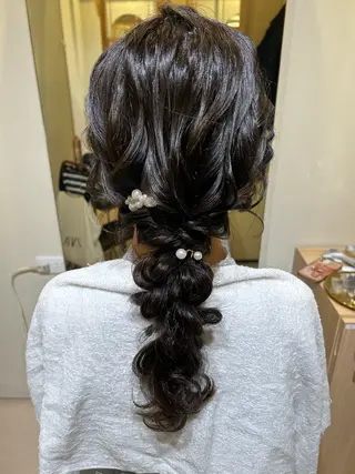 セミロング times salon所属・ボウ🪞ヘアセット /マツパ/眉毛のヘアスタイル