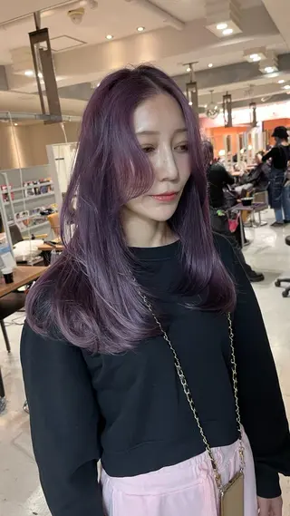 ミディアム カラー 🦋韓国ヘア💙 RUNAのヘアスタイル