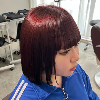 ショート カラー フェザーパーマ🌙 毛流れ yuzukiのヘアスタイル