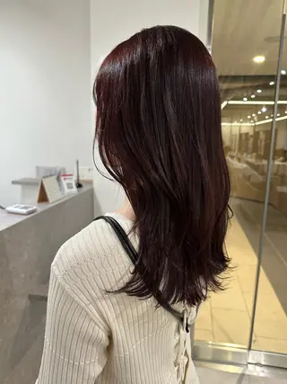 セミロング アンニュイヘア/ 顔周りカット/眞弓萌のヘアスタイル