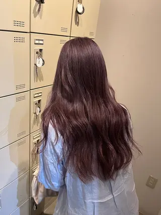 ロング カラー 中津/梅田/波巻き /髪質改善/愛芽のヘアスタイル