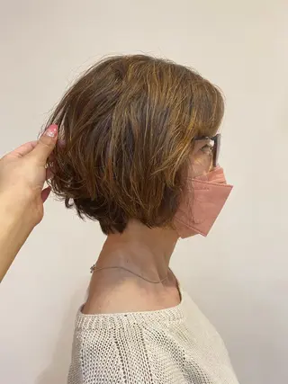 ショート パーマ 星原 瑞穂のヘアスタイル