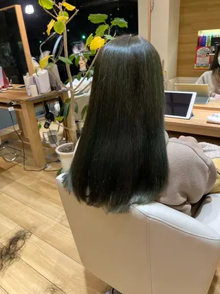 セミロング カラー 全国1位🥇世界5位 小野田　礼花のヘアスタイル