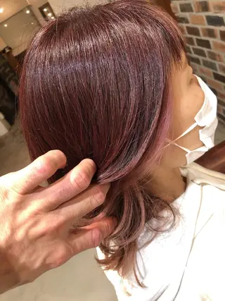 ミディアム カラー パーマ ヘアアレンジ メンズ キッズ ネイル マツエク・マツパ ⭐️ハイクオリティ カラー杉本雄志⭐️のヘアスタイル