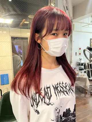 セミロング カラー Rei/ 縮毛矯正/ ハイライトカラー募集のヘアスタイル