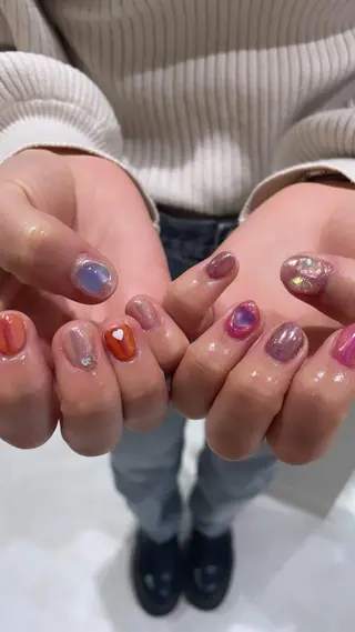 ネイル 束感まつ毛/ネイル/ LED♥KIRARAのマツエク・マツパデザイン