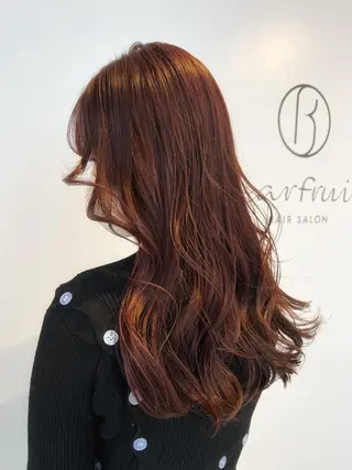 ロング カラー 中村 ひなたのヘアスタイル