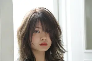 ミディアム カラー 長岡 健一のヘアスタイル