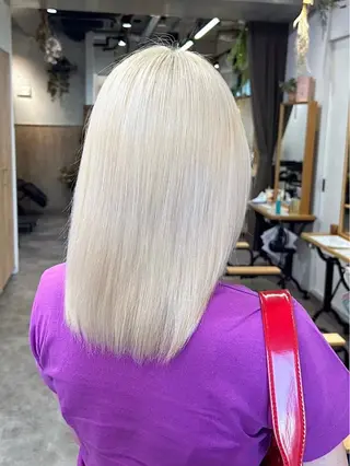 セミロング カラー 艶カラー/縮毛矯正/ ケア/アレンジ/桜悠のヘアスタイル